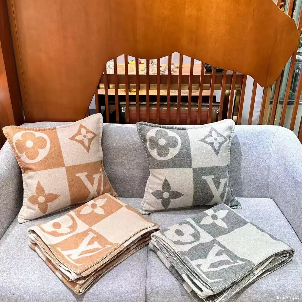 CHECKMATE THROW LV WOOL PILLOW CUSTOM 0615